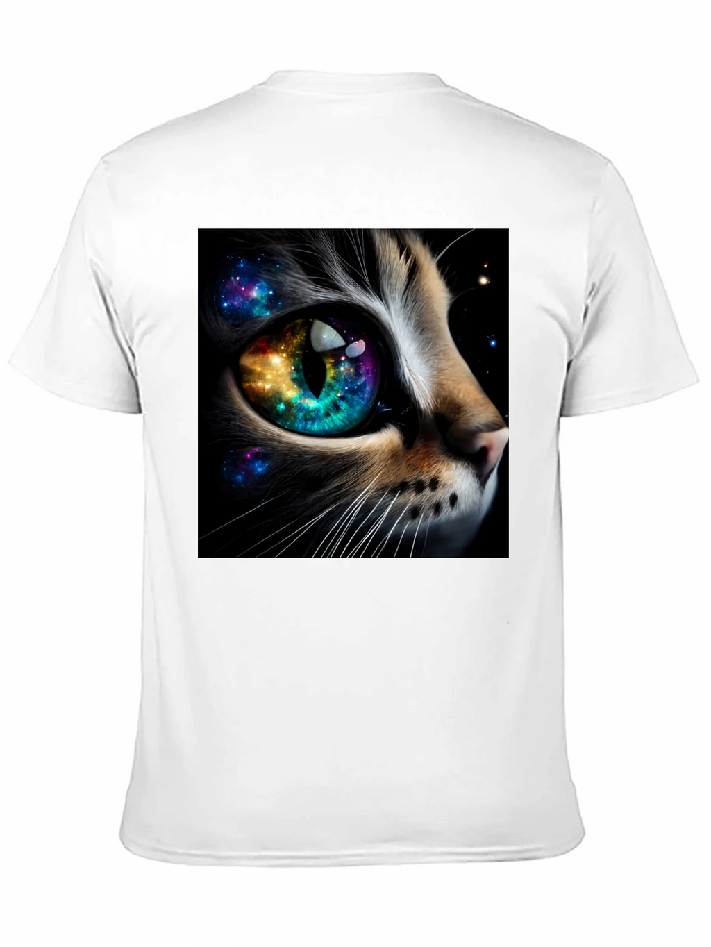 Cosmic Cat Eye T-Shirt - Unique Galaxy Design product image 5
