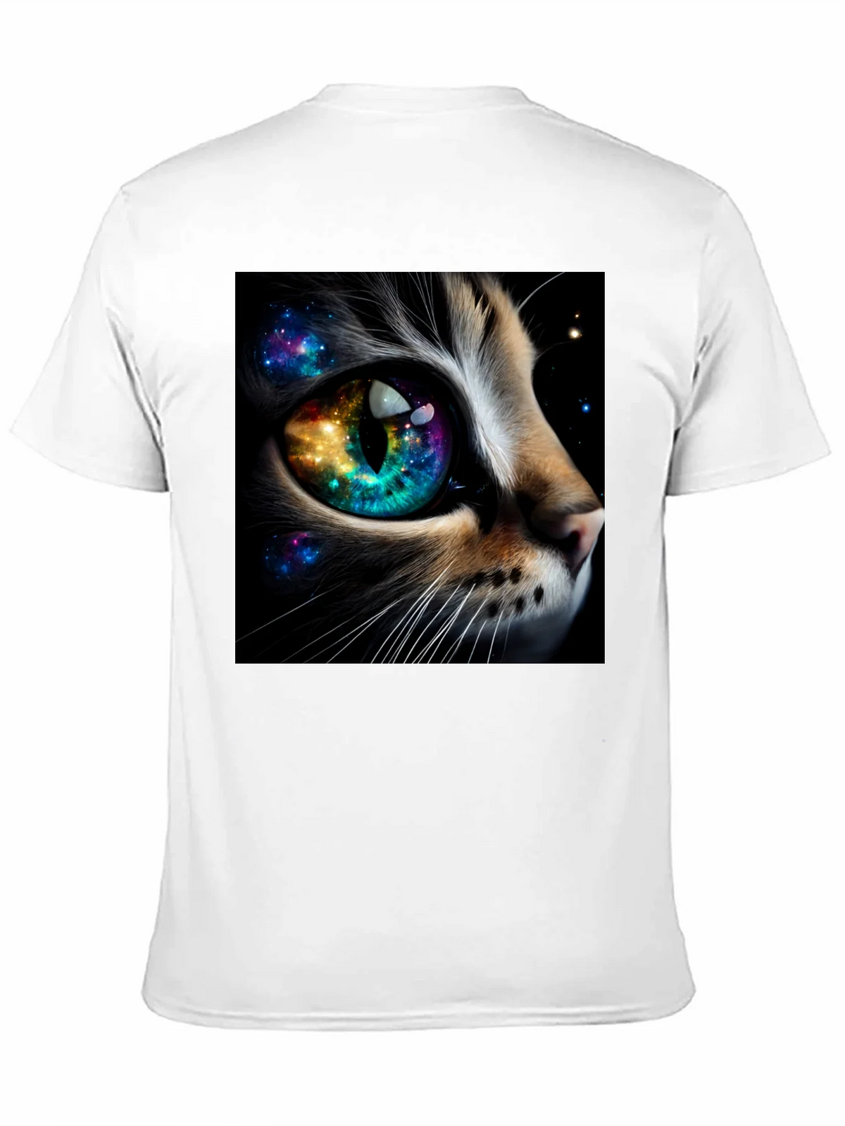 Cosmic Cat Eye T-Shirt - Unique Galaxy Design product image 5