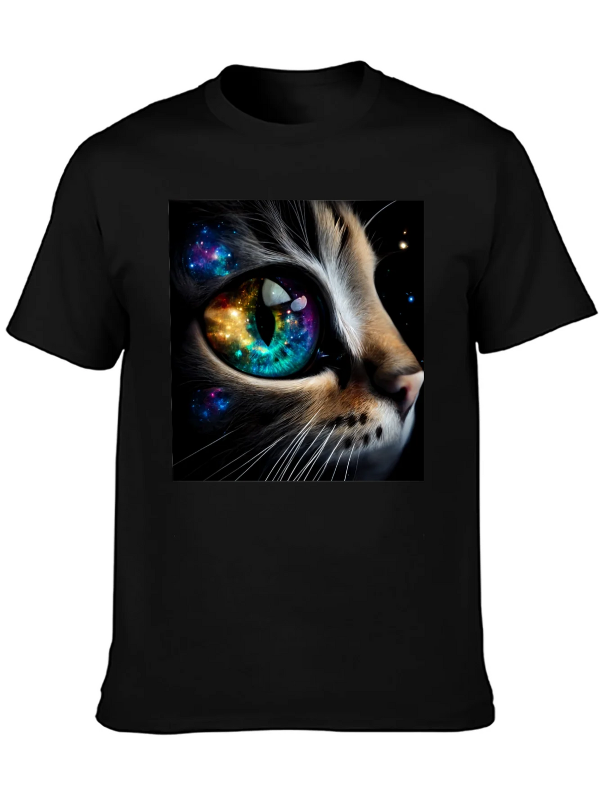 Cosmic Cat Eye T-Shirt - Unique Galaxy Design product image 2