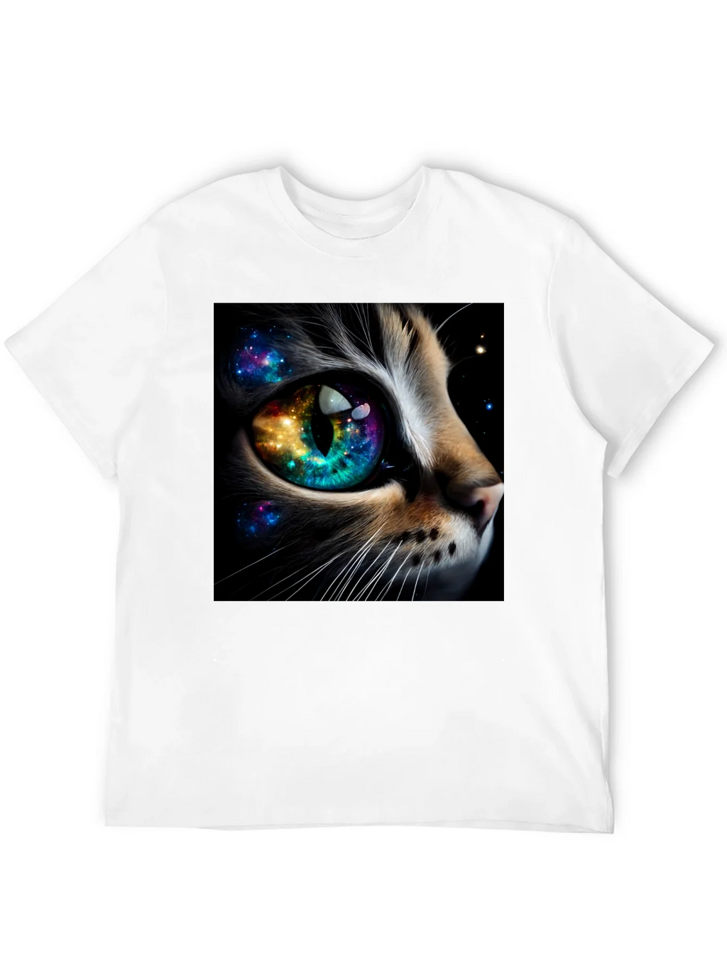 Cosmic Cat Eye T-Shirt - Unique Galaxy Design product image 6
