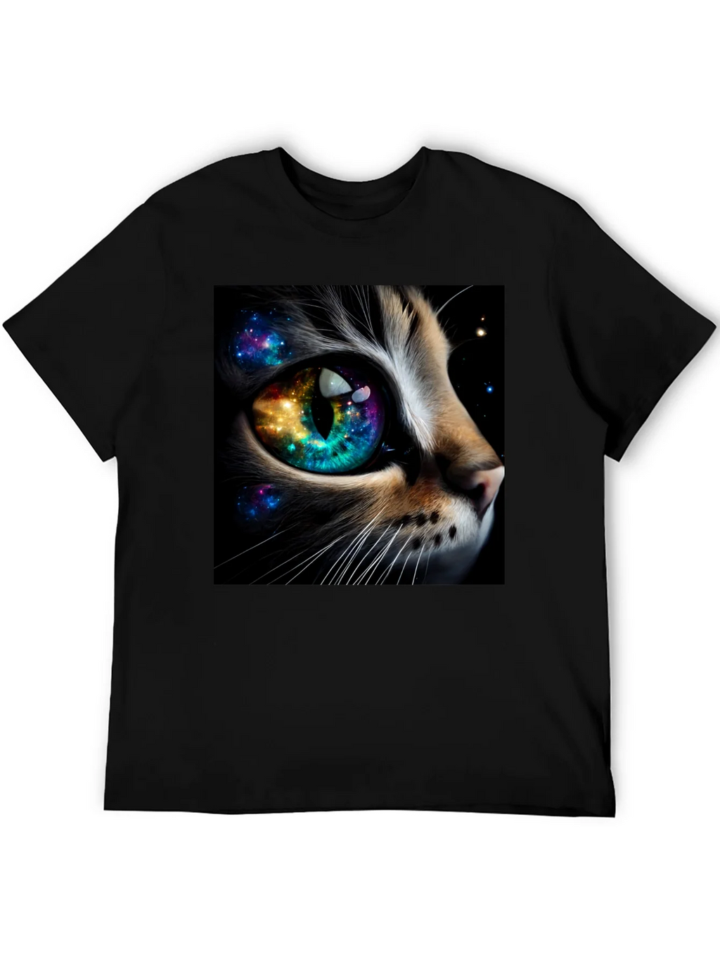 Cosmic Cat Eye T-Shirt - Unique Galaxy Design product image 3