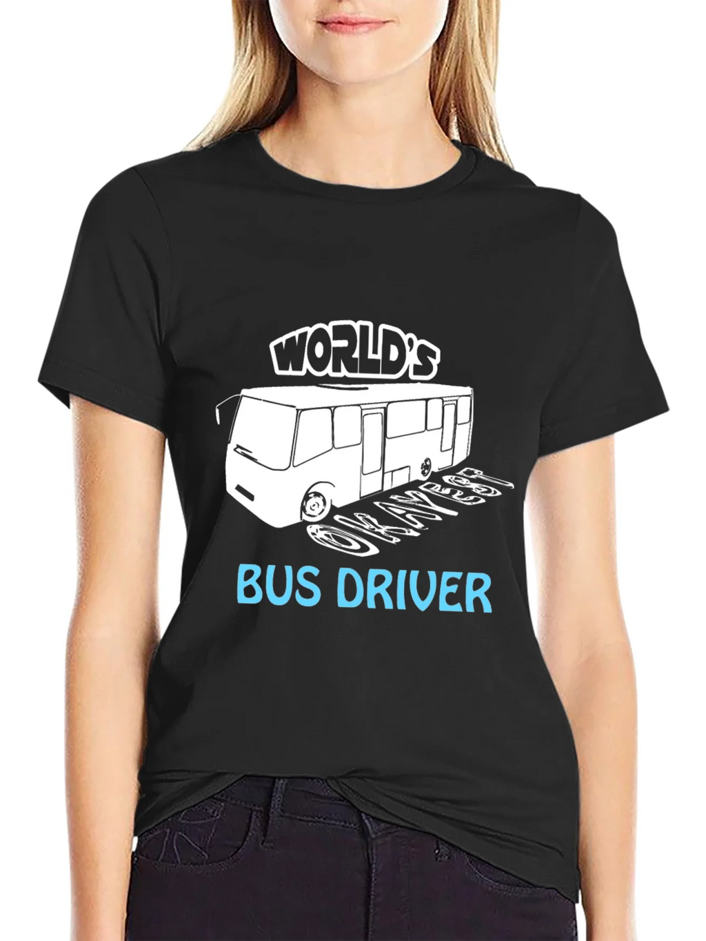 Worlds Okayest Bus Driver T-Shirt product image 1