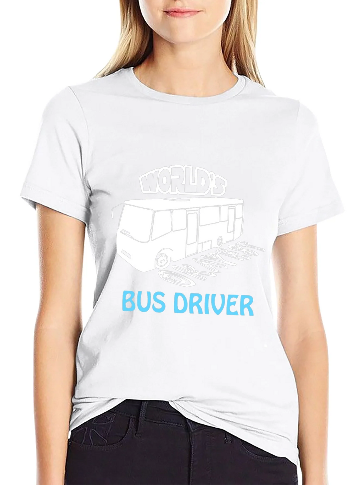 Worlds Okayest Bus Driver T-Shirt product image 5