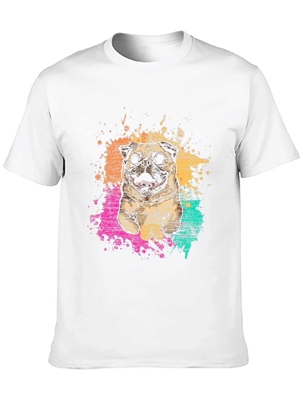 Pug Splatter Graphic Tee - Unisex product image 7