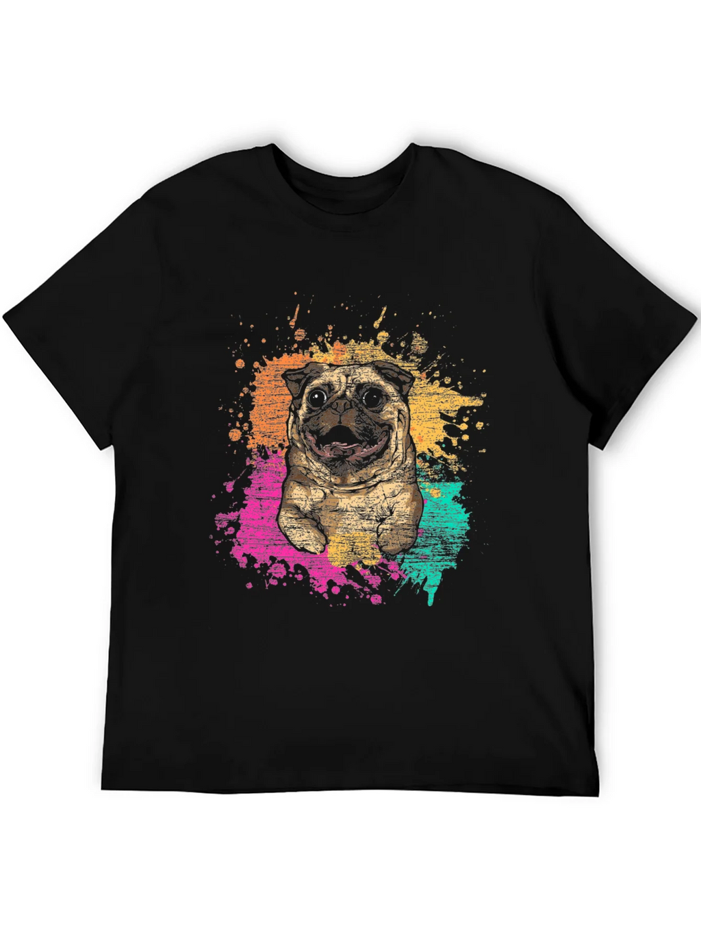 Pug Splatter Graphic Tee - Unisex product image 5