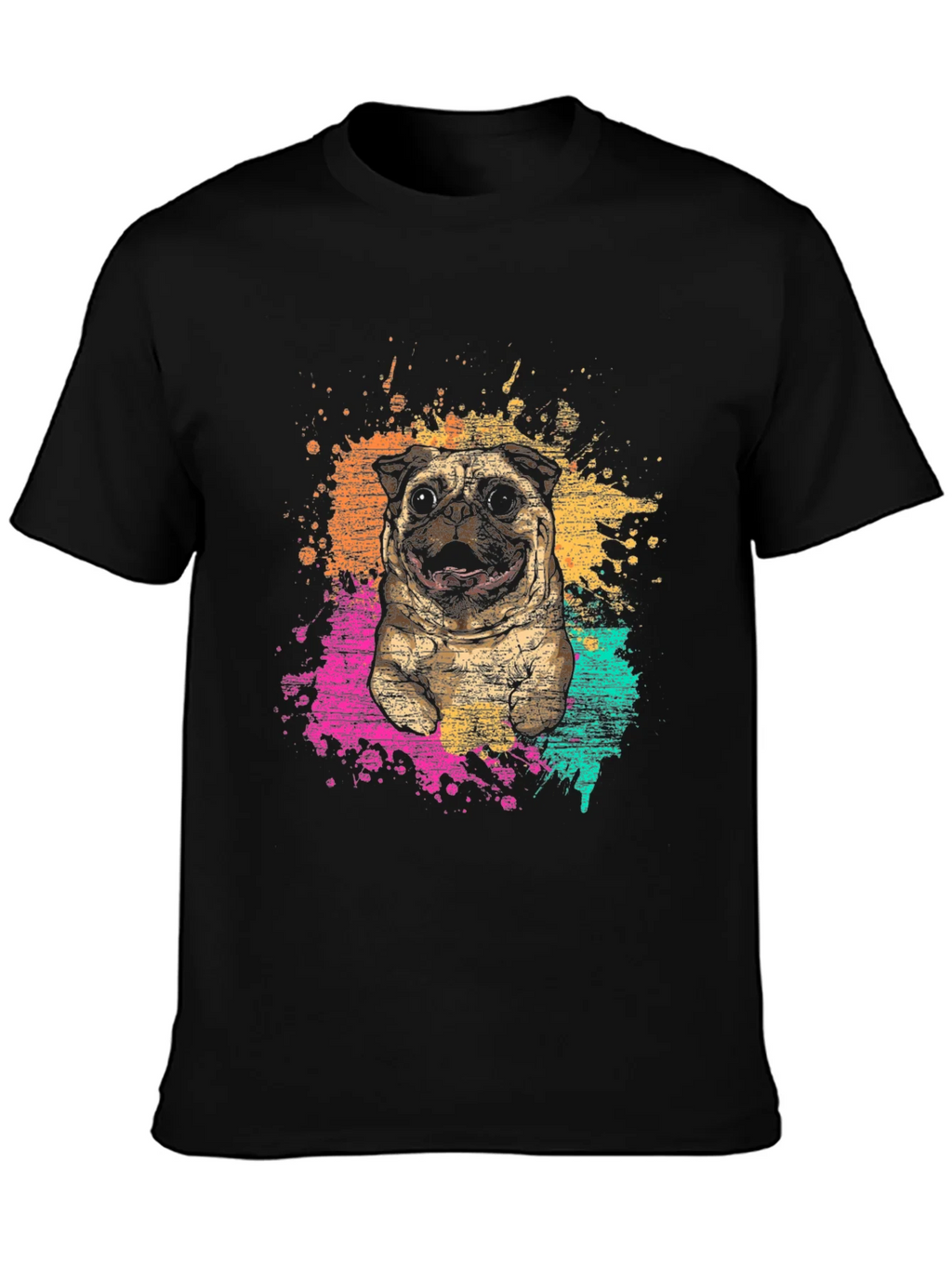 Pug Splatter Graphic Tee - Unisex product image 3