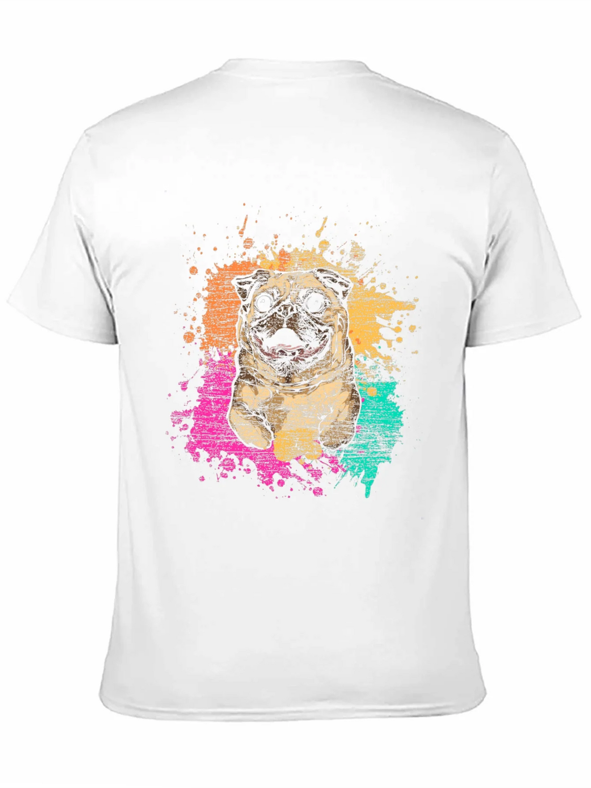 Pug Splatter Graphic Tee - Unisex product image 8