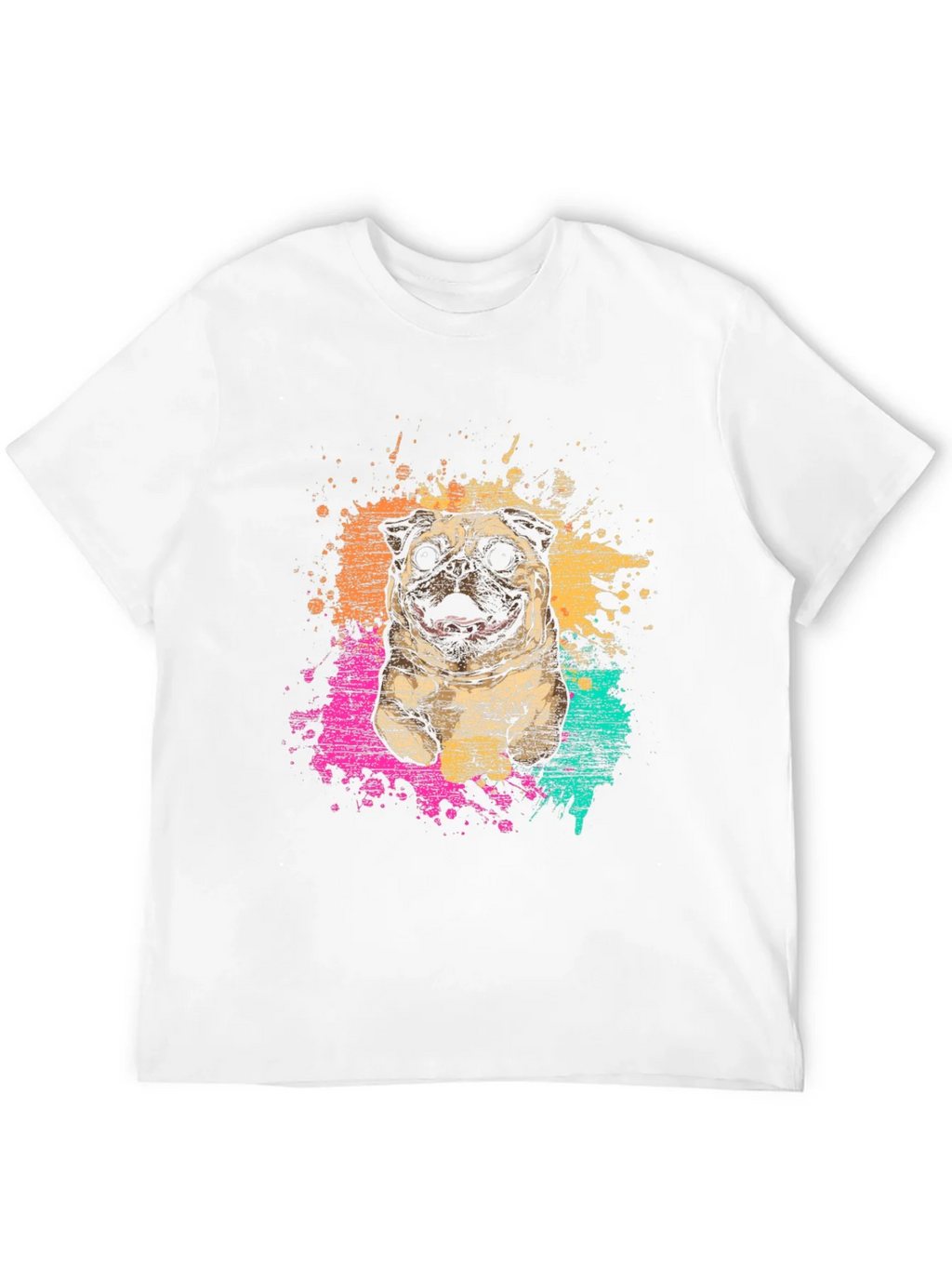 Pug Splatter Graphic Tee - Unisex product image 9
