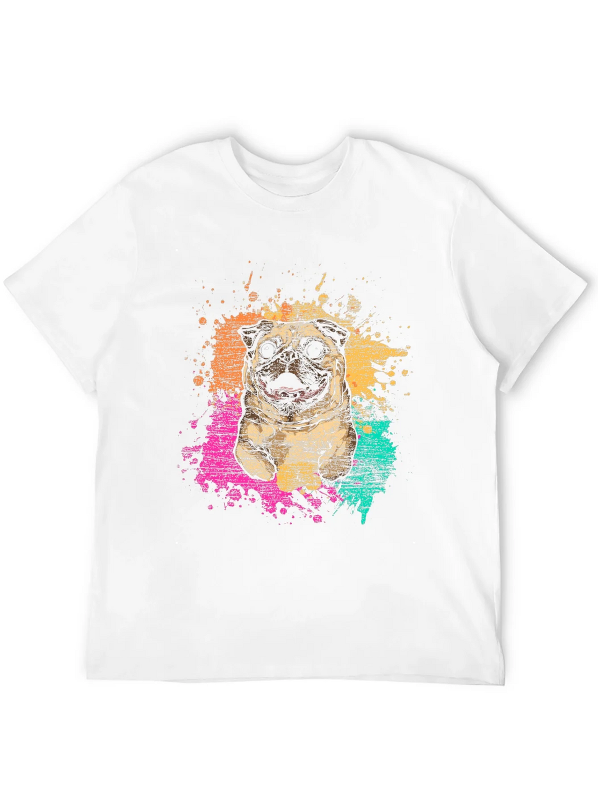 Pug Splatter Graphic Tee - Unisex product image 9