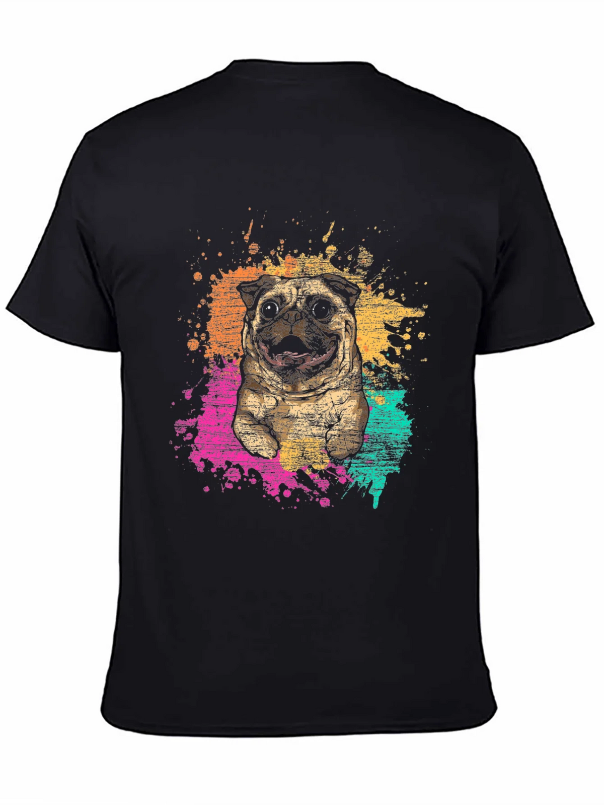 Pug Splatter Graphic Tee - Unisex product image 4