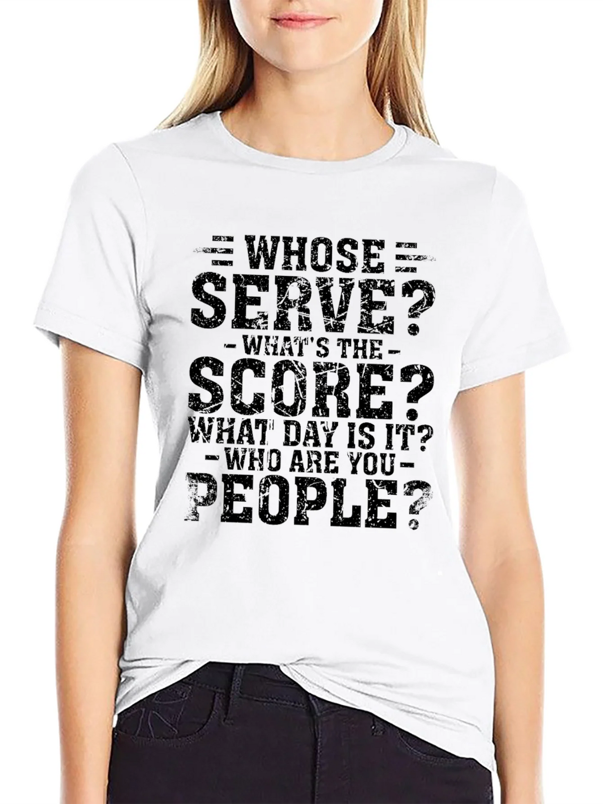 Whose Serve Funny T-Shirt product image 8