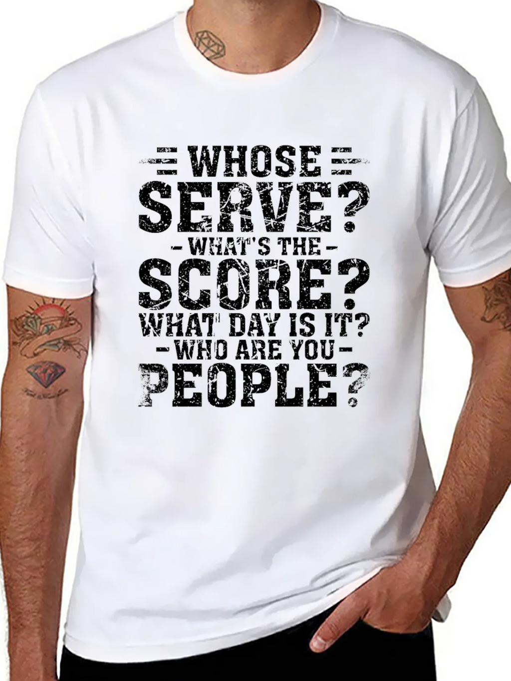 Whose Serve Funny T-Shirt product image 7