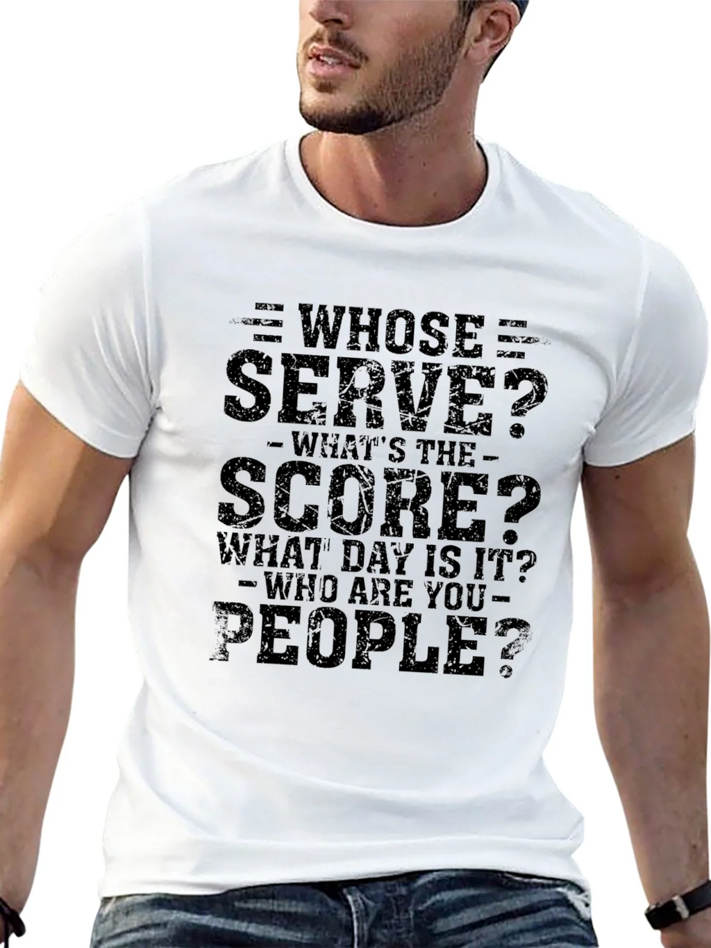 Whose Serve Funny T-Shirt product image 12