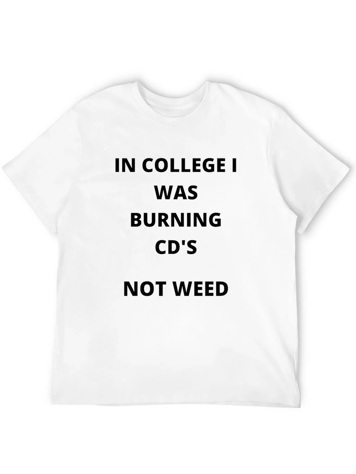College CD Burning T-Shirt - Novelty Geek Tee product image 11