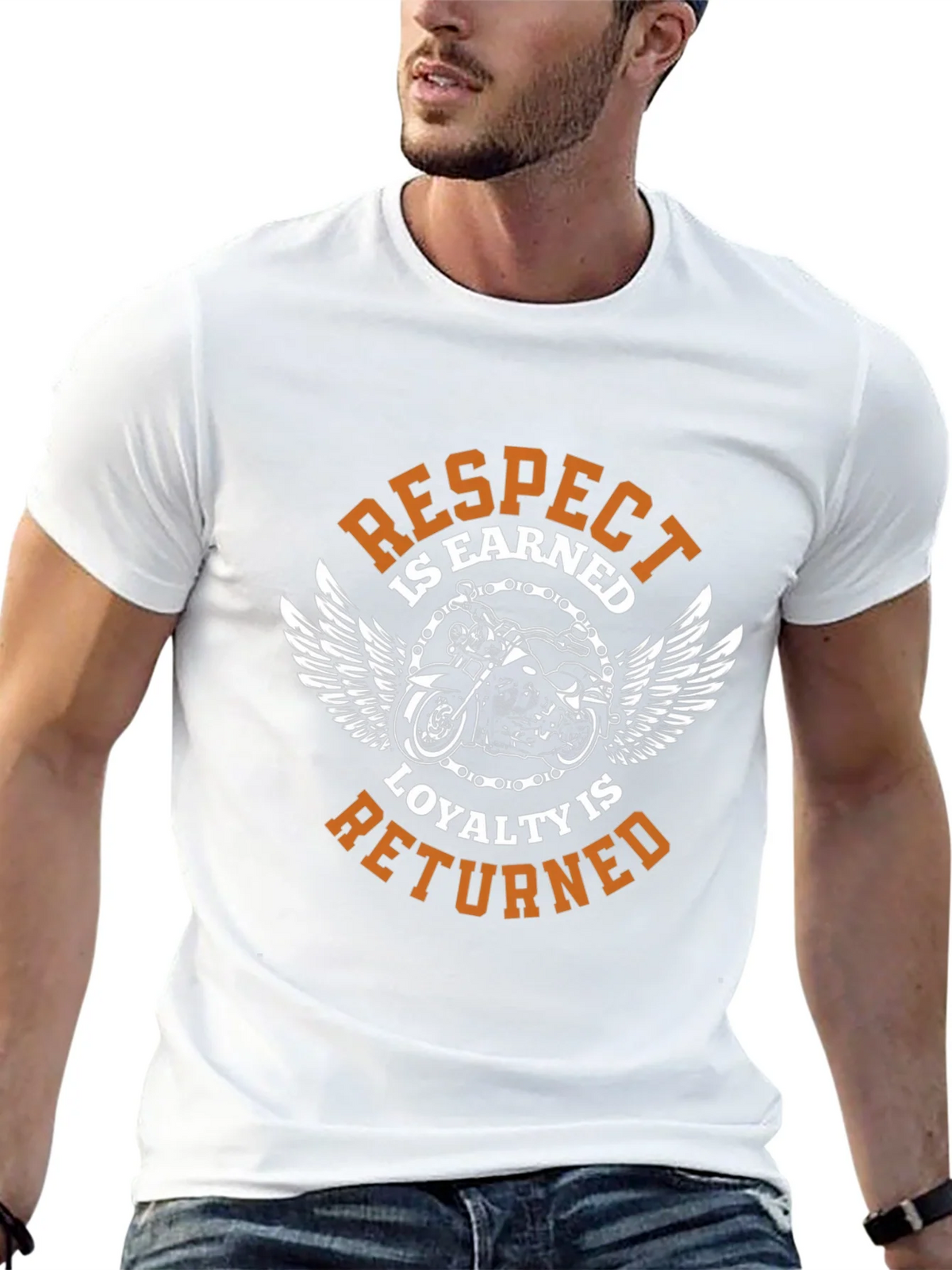 Respect is Earned Biker T-Shirt product image 12