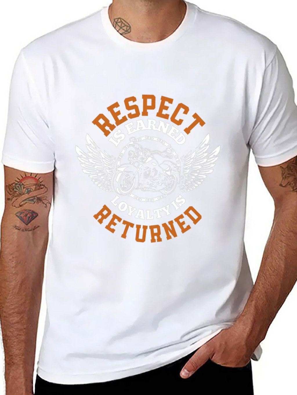 Respect is Earned Biker T-Shirt product image 7