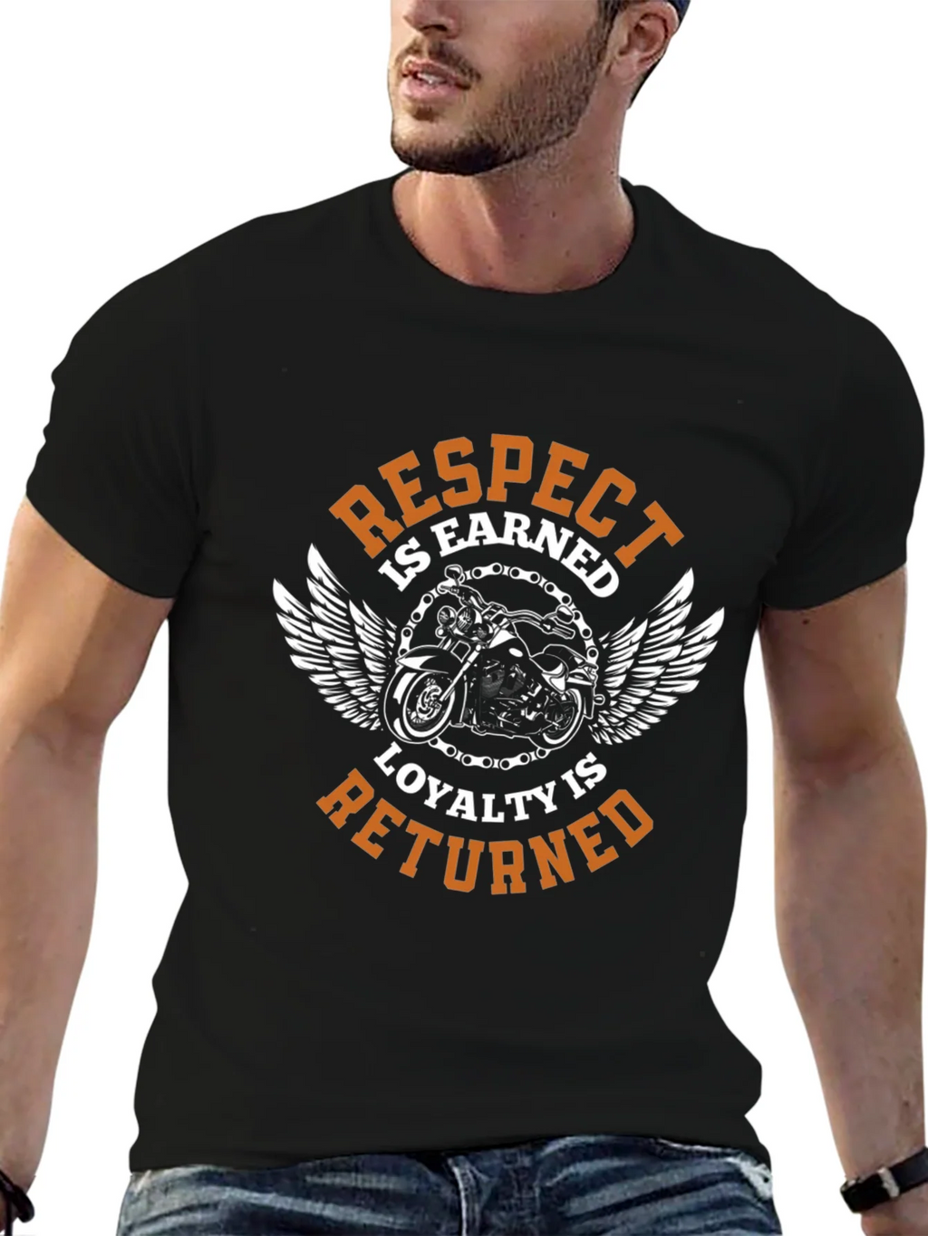 Respect is Earned Biker T-Shirt product image 6
