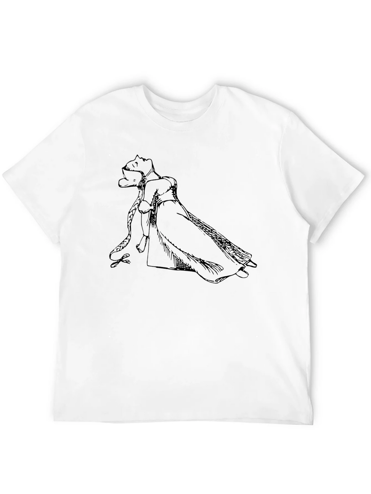 Rapunzel Graphic Black Tee product image 5