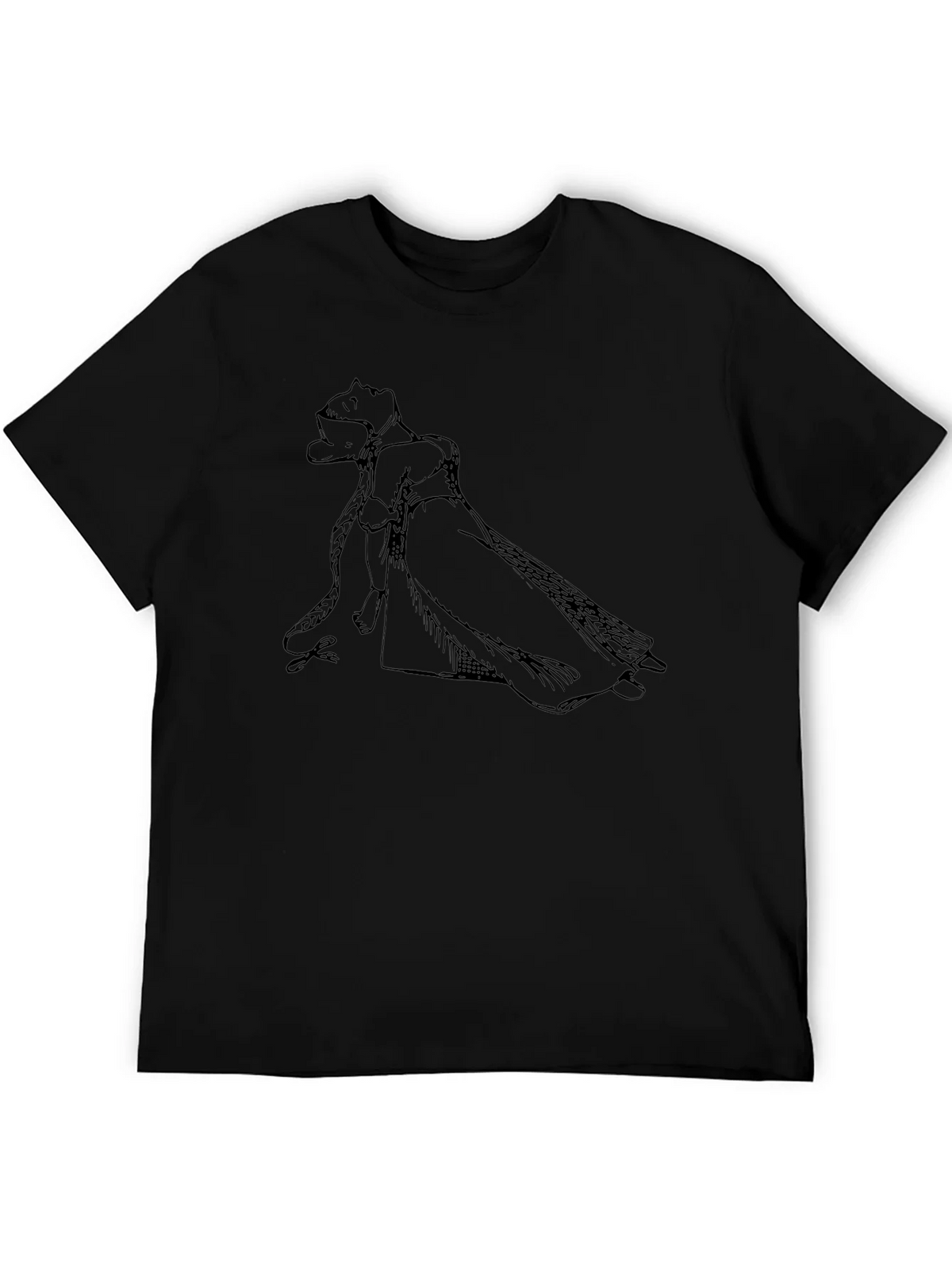 Rapunzel Graphic Black Tee product image 3
