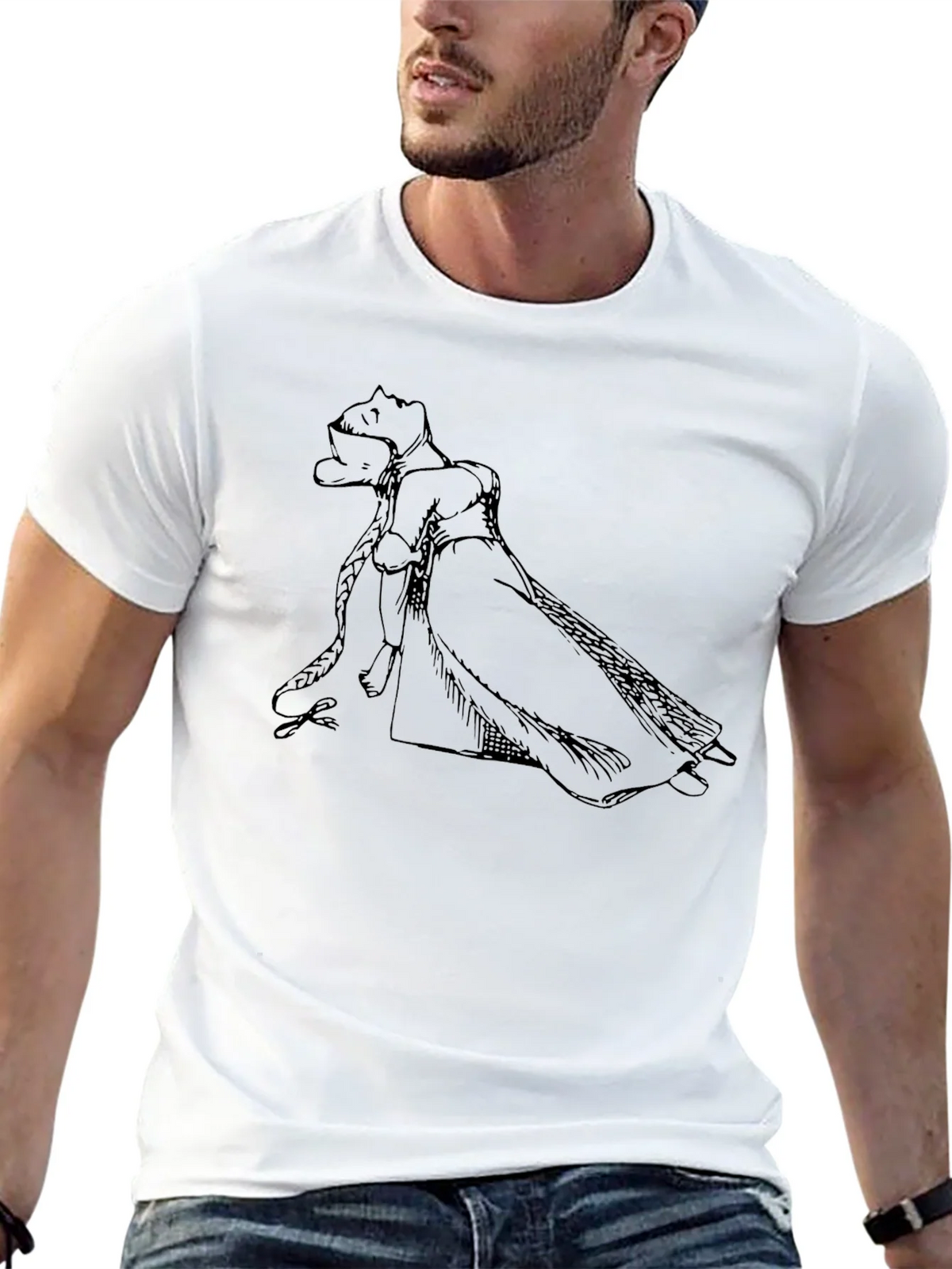 Rapunzel Graphic Black Tee product image 6