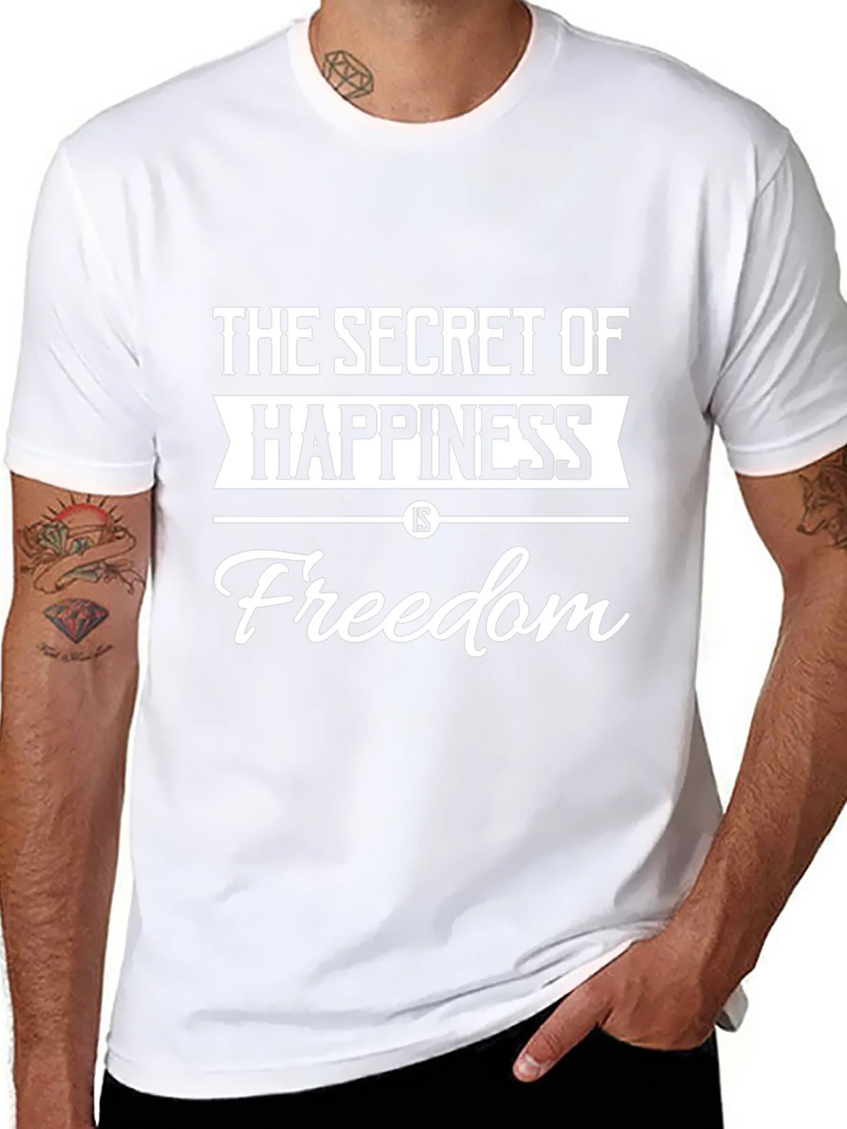 Secret of Happiness Freedom T-Shirt - Black product image 7