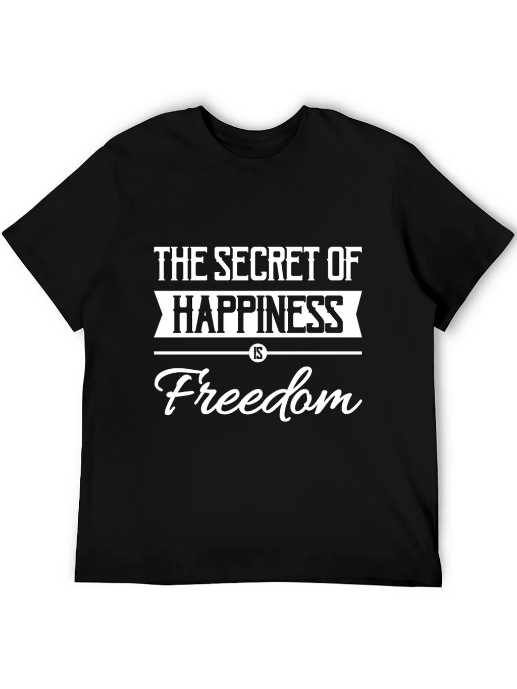 Secret of Happiness Freedom T-Shirt - Black product image 5