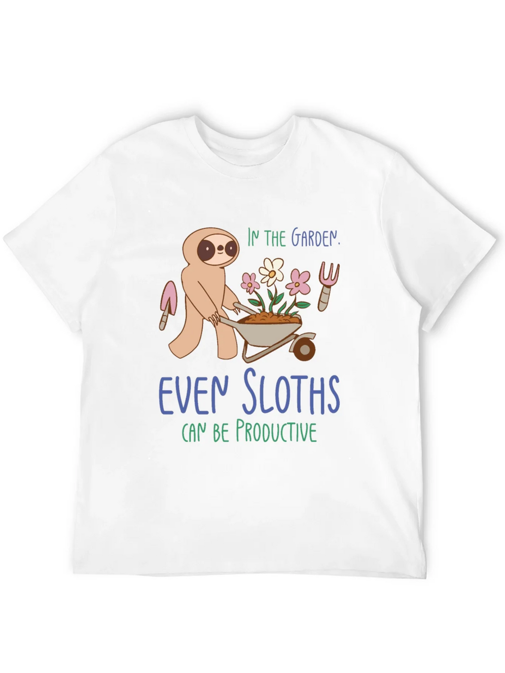 Sloth in the Garden Graphic T-Shirt product image 11