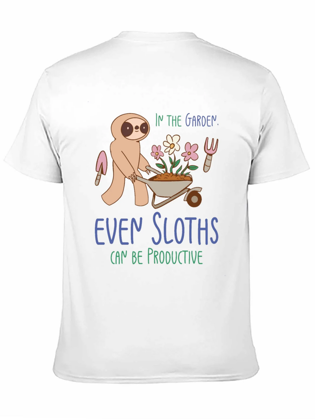 Sloth in the Garden Graphic T-Shirt product image 10