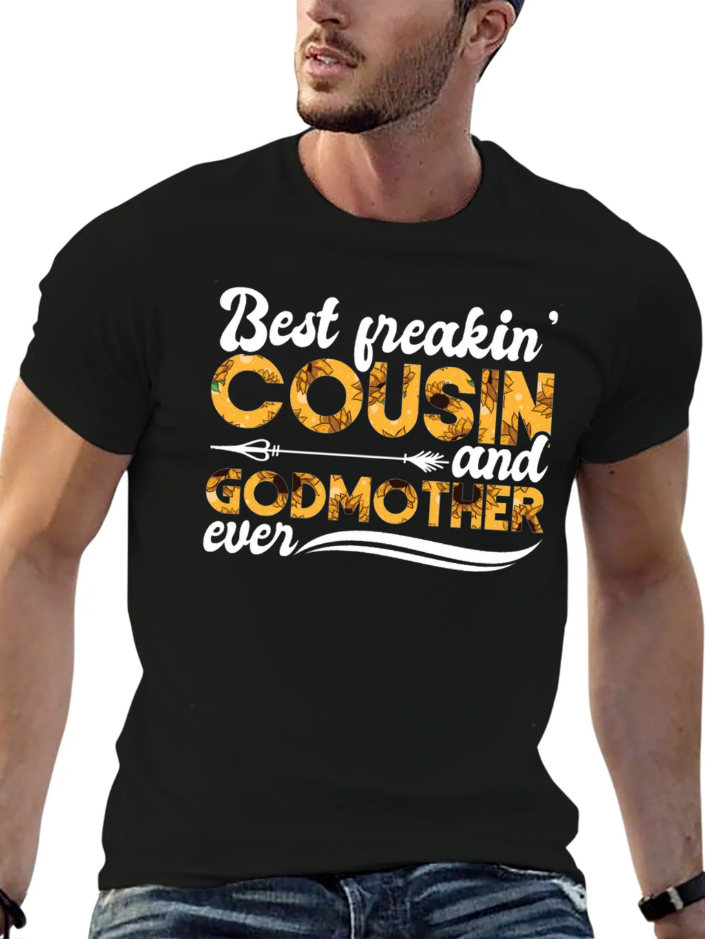 Best Freakin Cousin and Godmother T-Shirt product image 3