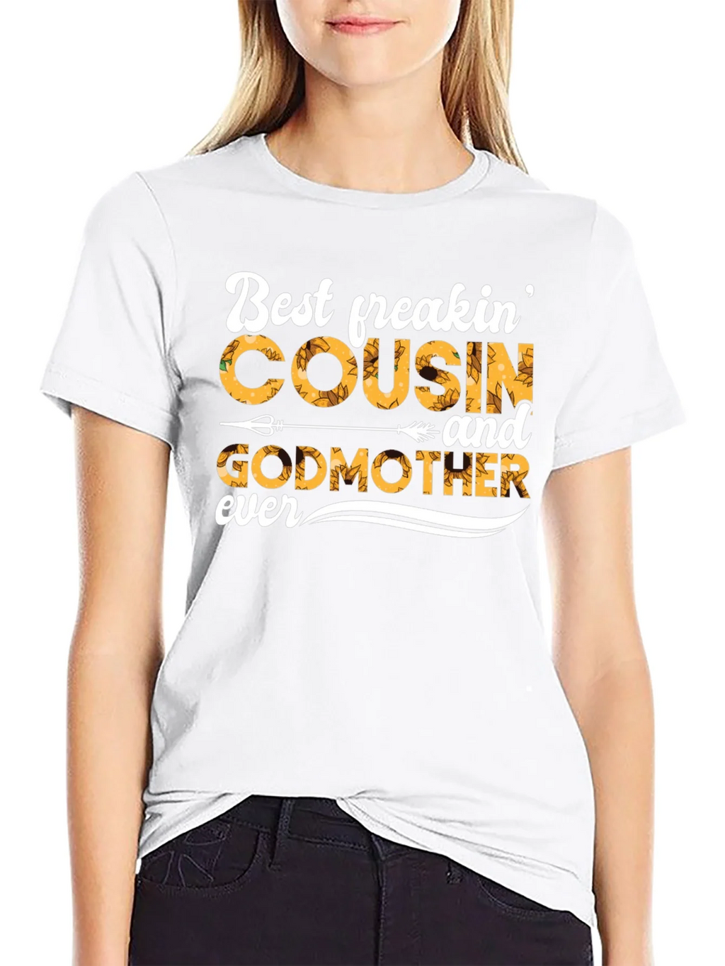 Best Freakin Cousin and Godmother T-Shirt product image 5