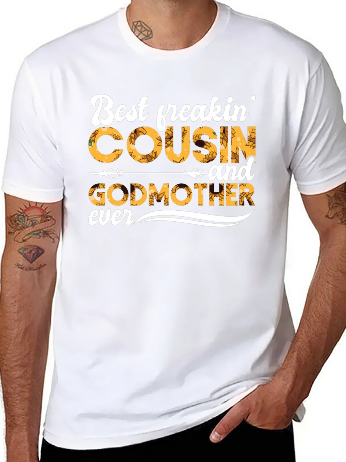 Best Freakin Cousin and Godmother T-Shirt product image 4