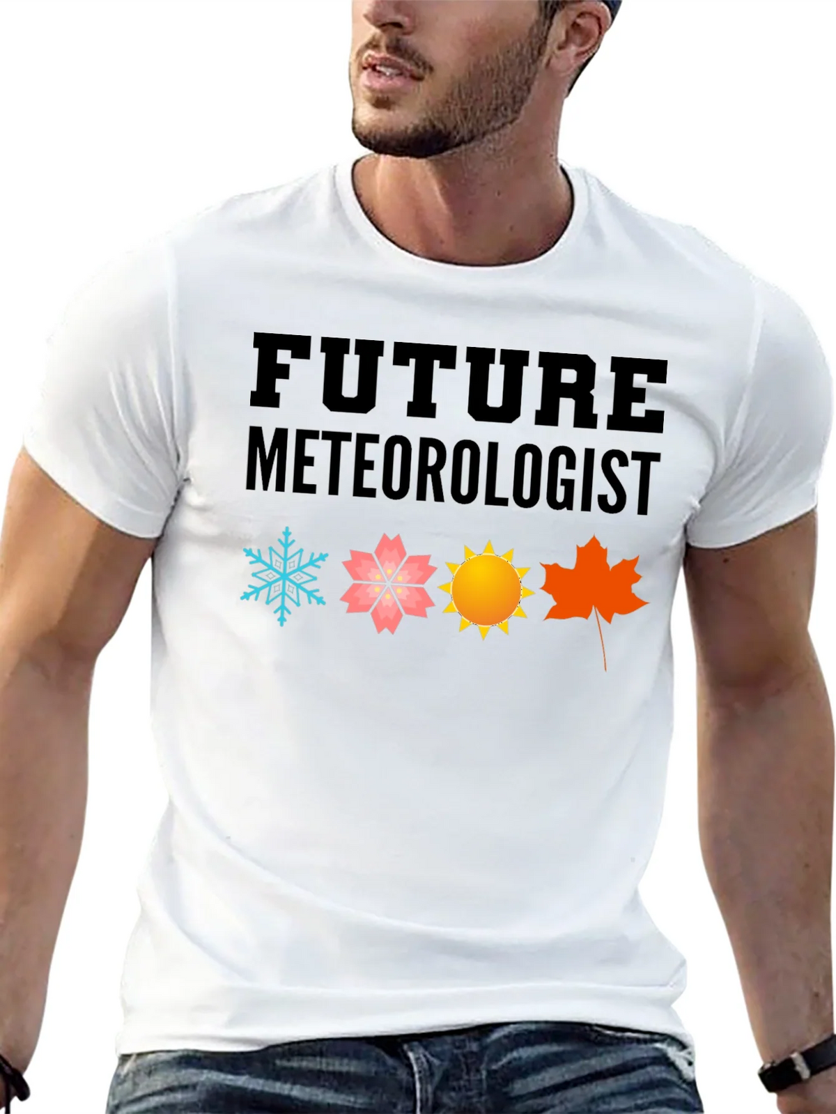 Future Meteorologist Black Graphic T-Shirt product image 12
