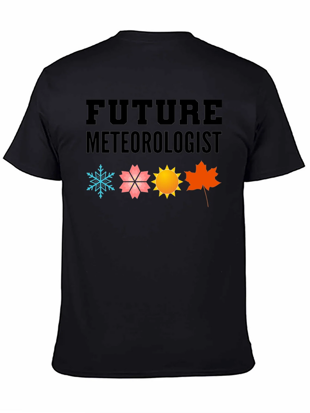Future Meteorologist Black Graphic T-Shirt product image 4