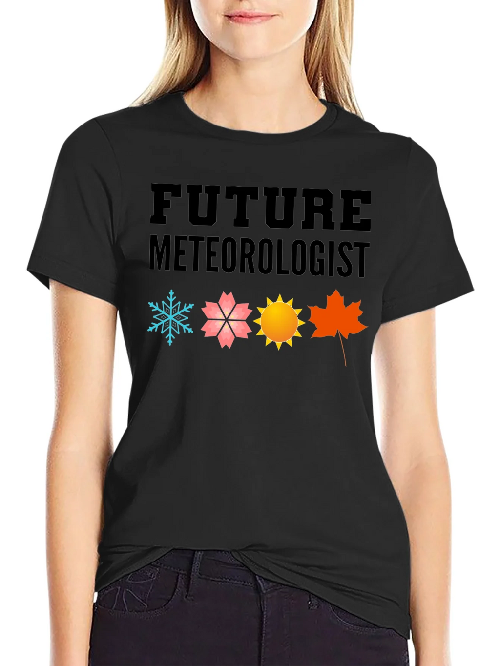 Future Meteorologist Black Graphic T-Shirt product image 2