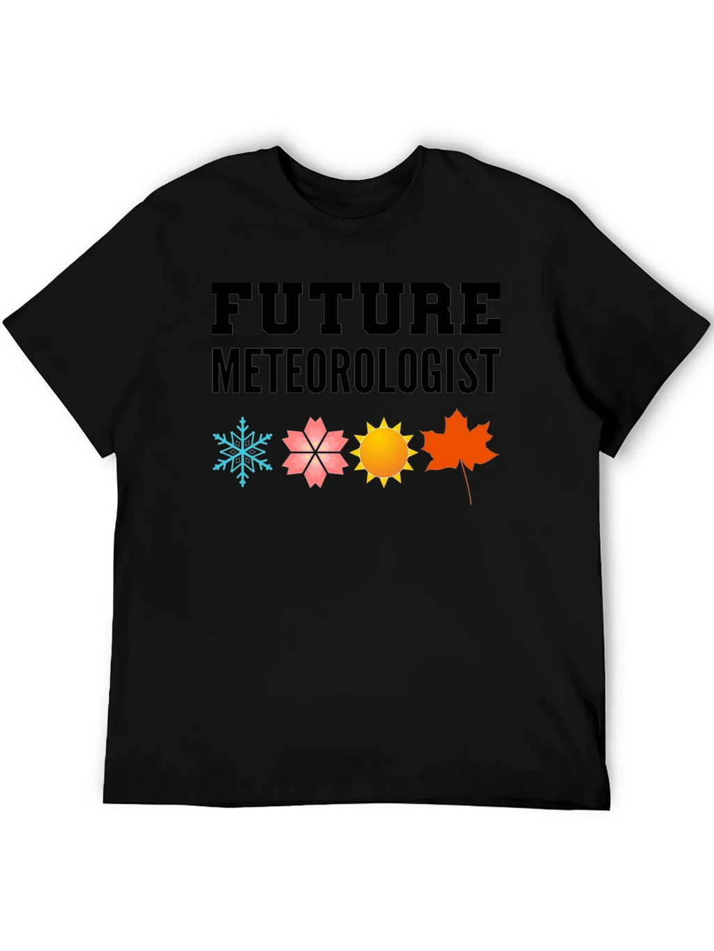 Future Meteorologist Black Graphic T-Shirt product image 5