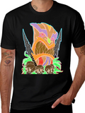 Tiki Skull Graphic Tee - Black product image 1