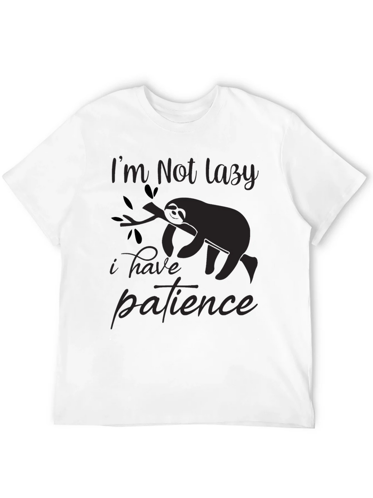 Im Not Lazy T-Shirt Sloth Patience Graphic Tee product image 11