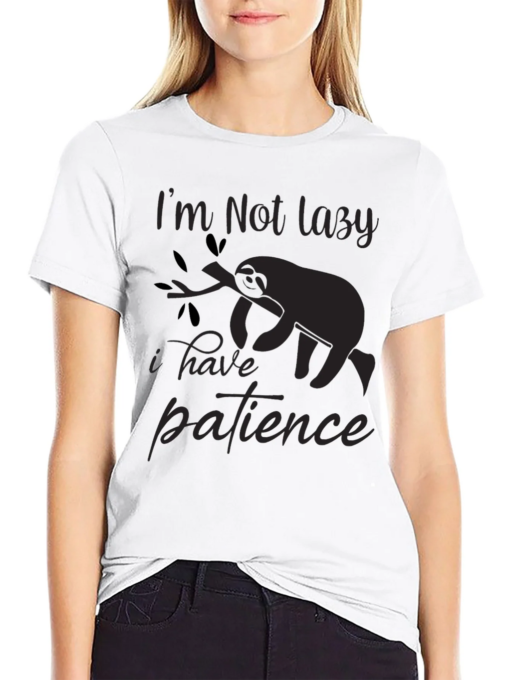 Im Not Lazy T-Shirt Sloth Patience Graphic Tee product image 8