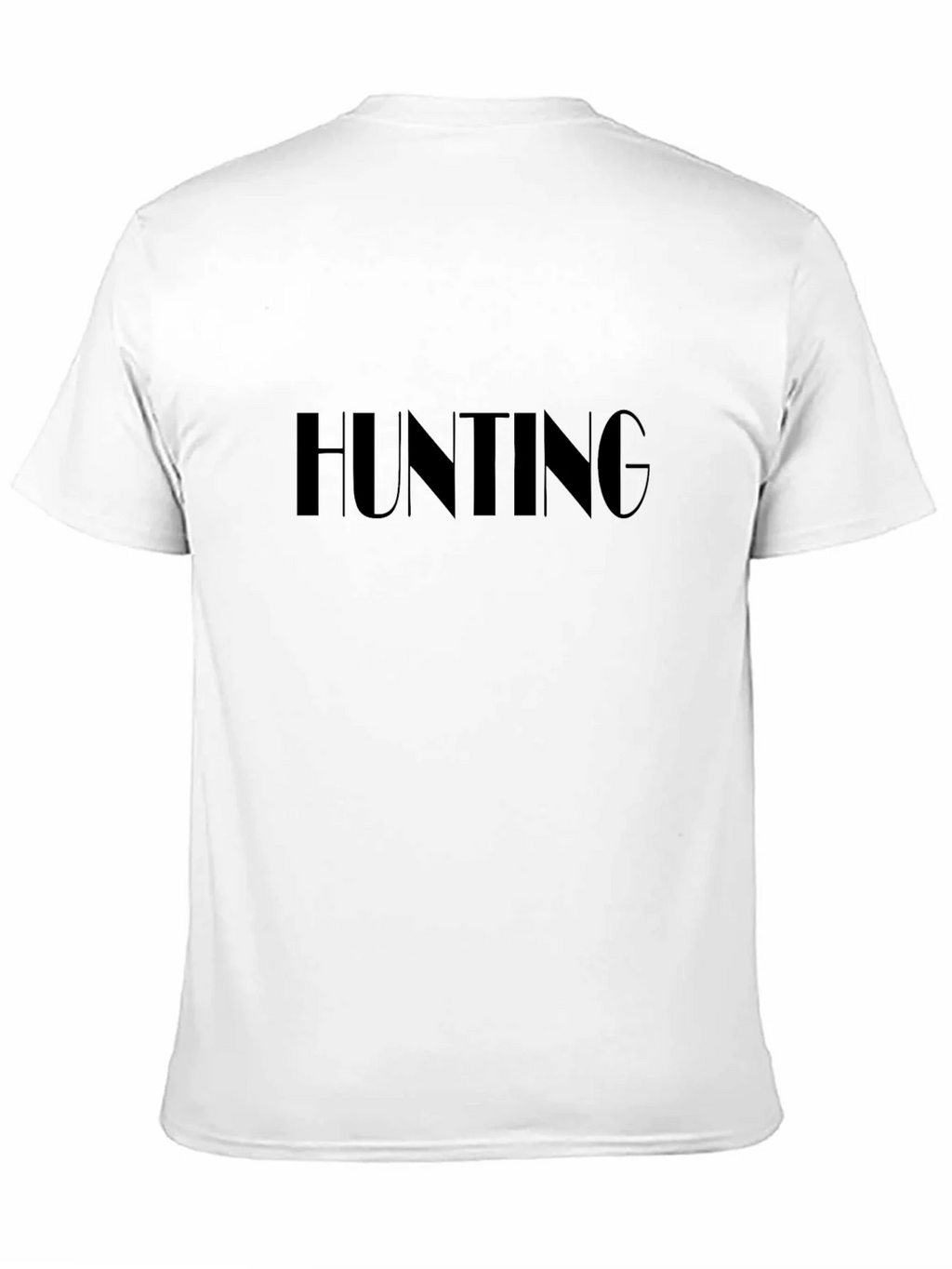 Hunting T-Shirt - Bold Text Design - Black Cotton Tee product image 10