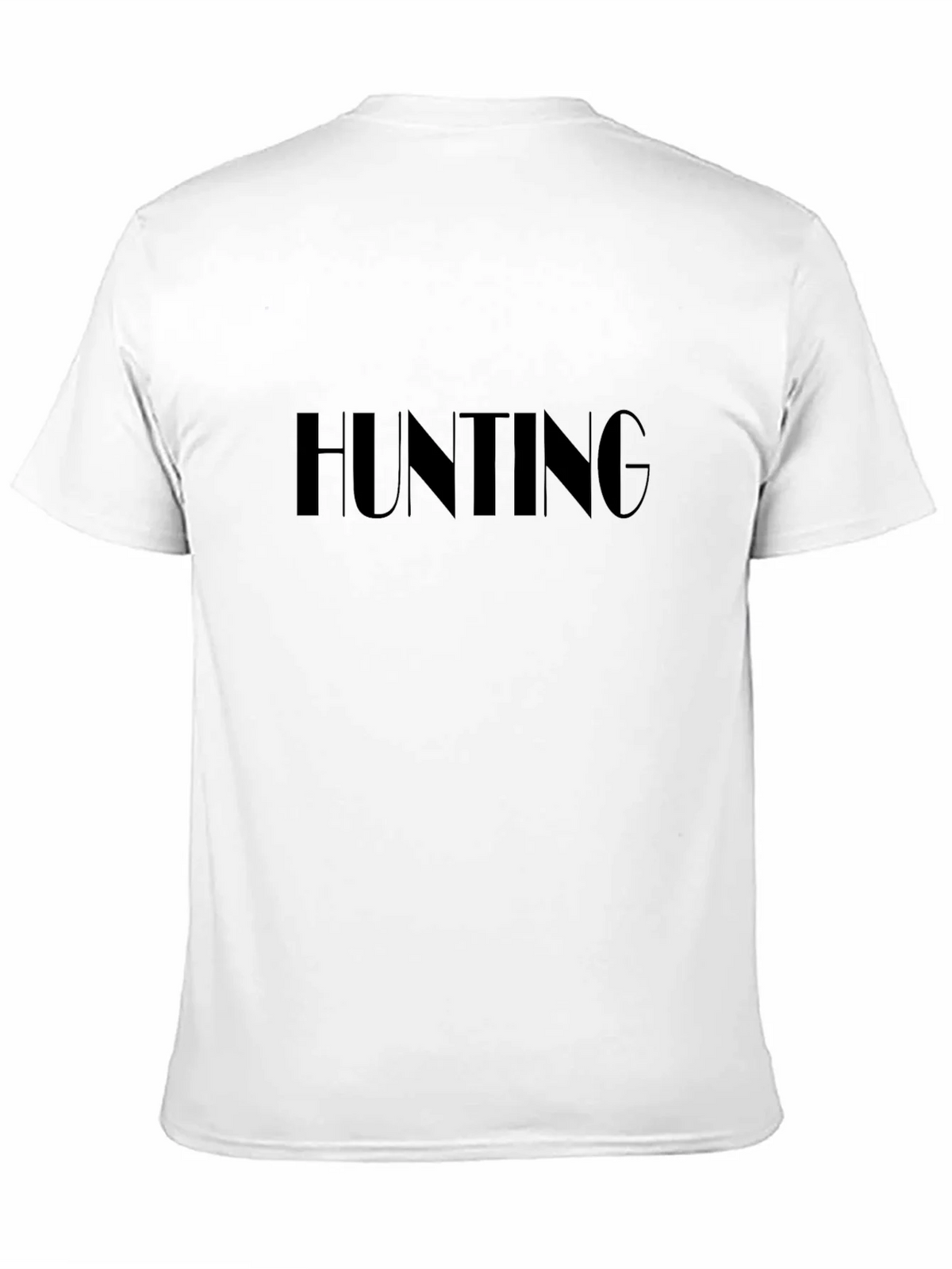Hunting T-Shirt - Bold Text Design - Black Cotton Tee product image 10