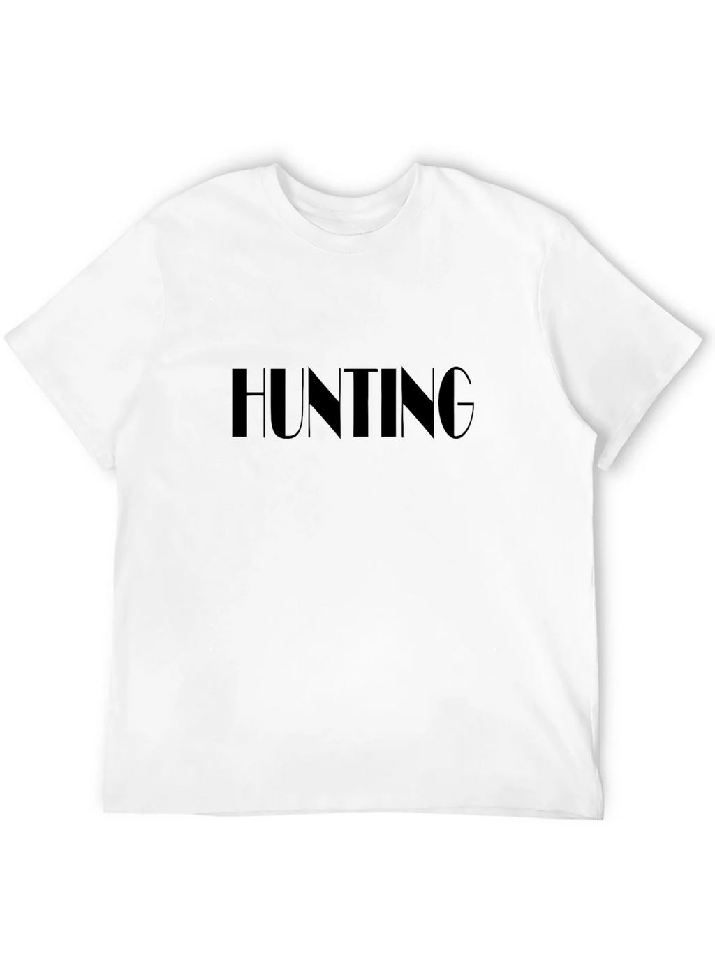 Hunting T-Shirt - Bold Text Design - Black Cotton Tee product image 11