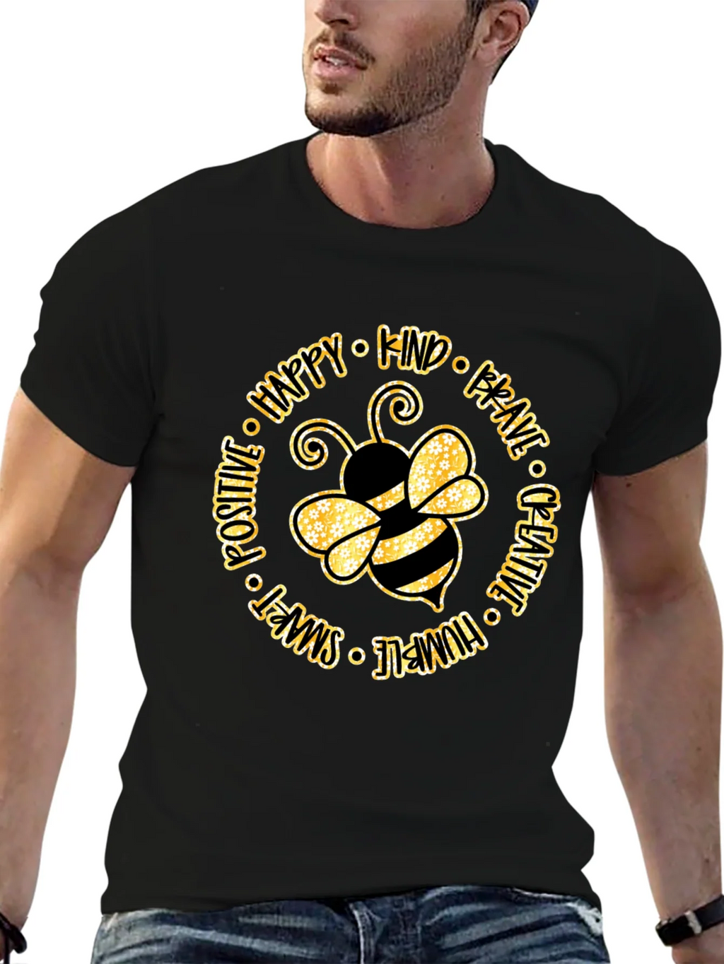 Bee Kind Graphic Tee - Positive Vibes Shirt product image 6