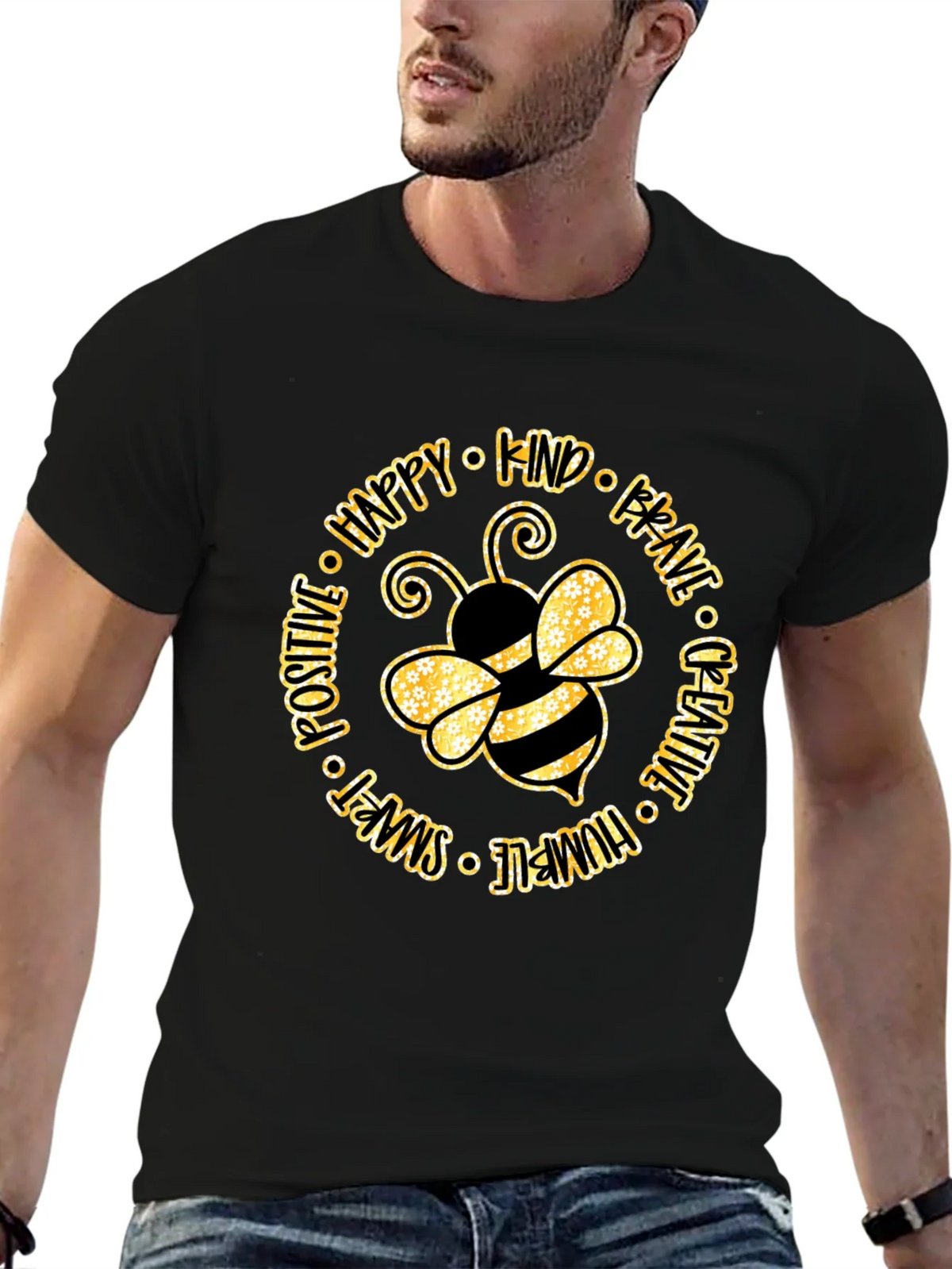 Bee Kind Graphic Tee - Positive Vibes Shirt product image 6