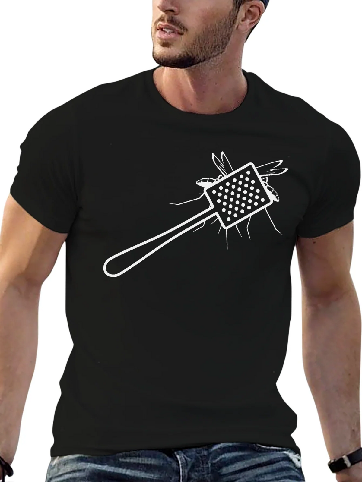 Funny Fly Swatter Graphic Tee - Novelty T-Shirt product image 4