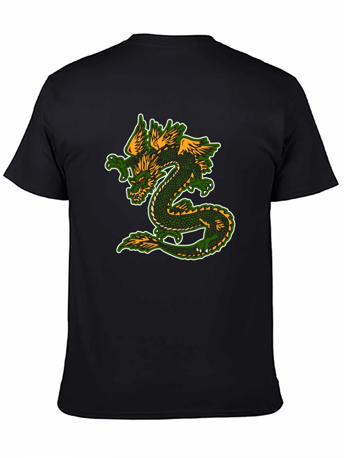 Dragon Graphic T-Shirt - Black Cotton Blend Tee product image 3