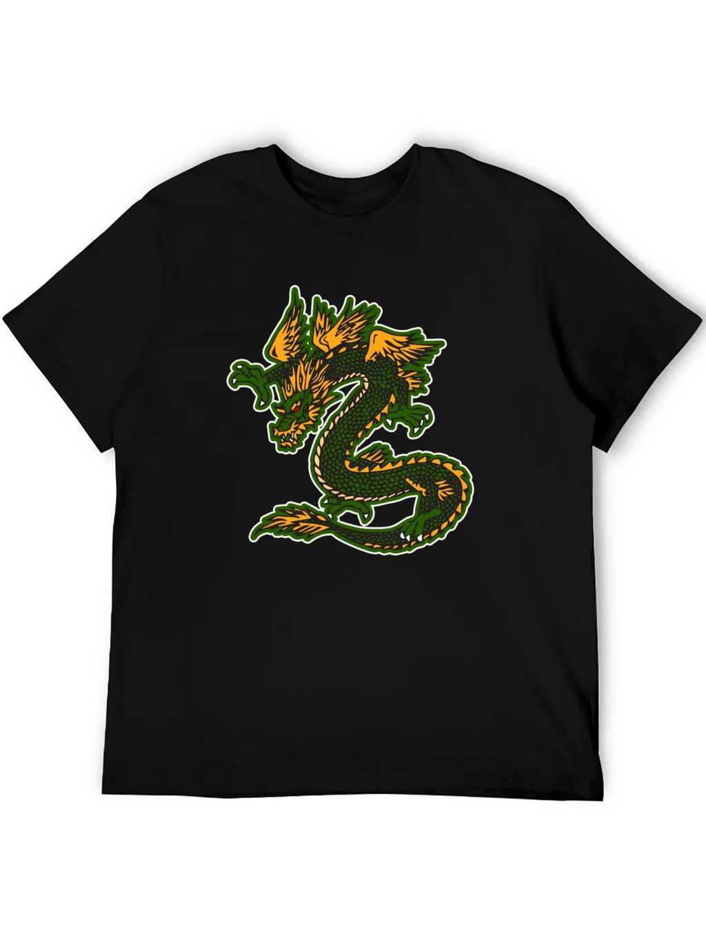 Dragon Graphic T-Shirt - Black Cotton Blend Tee product image 4