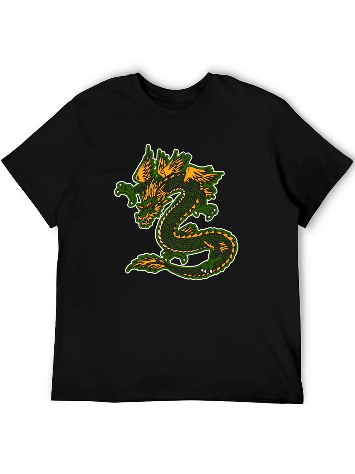 Dragon Graphic T-Shirt - Black Cotton Blend Tee product image 4