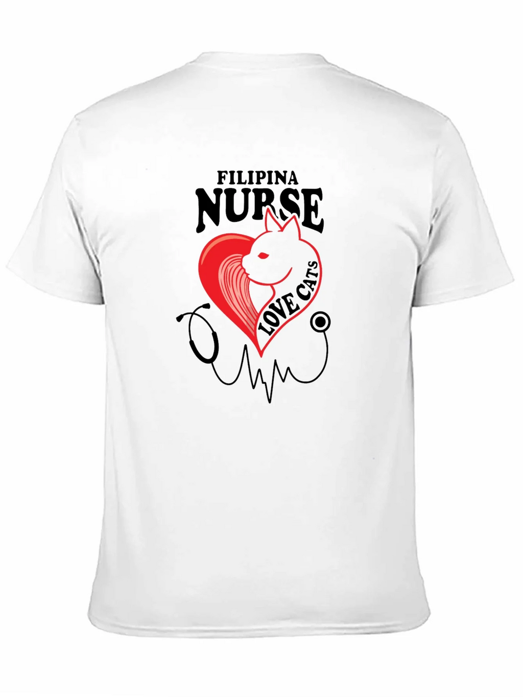 Filipina Nurse Cat Lover T-Shirt product image 8