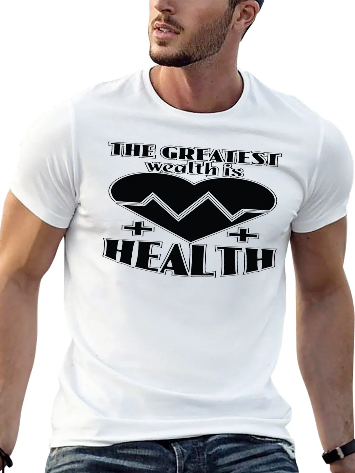 Health is Wealth Graphic Tee product image 5