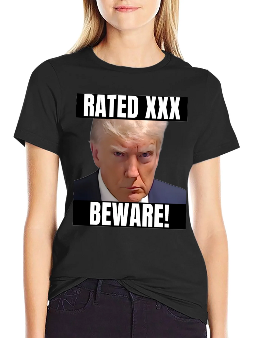 Rated XXX Beware! Trump T-Shirt product image 1